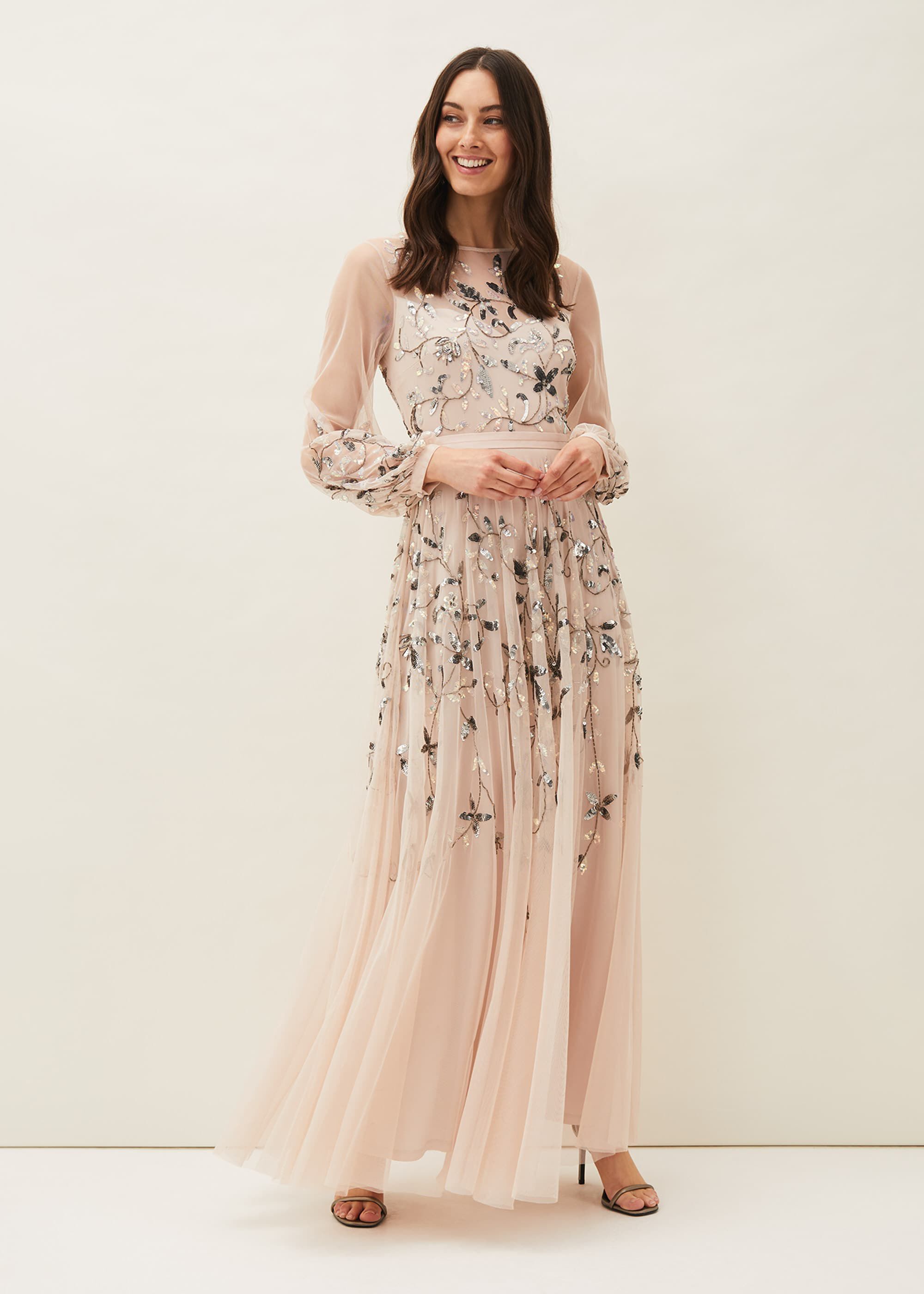 Cherrie Embellished Tulle Maxi Dress ...